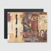 Kenya 1000 Shillings Banknote Magnetic Card (Voorkant / Achterkant)