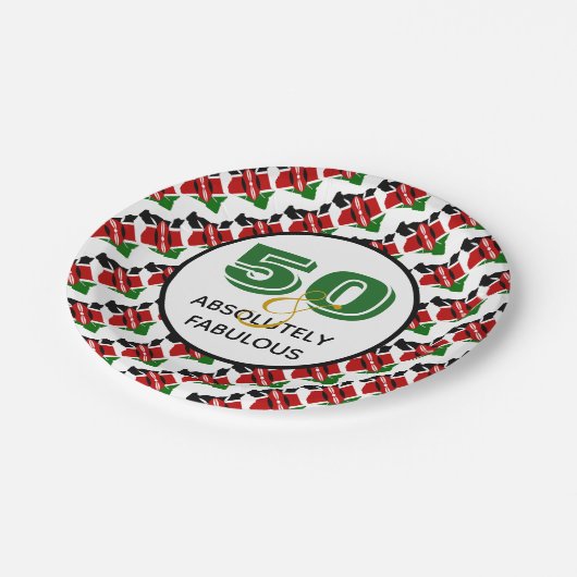 KENYA 50 en absoluut verbluffend feest Papieren Bordje