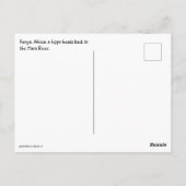 Kenya Africa Traffic Jam Hippo Briefkaart (Achterkant)