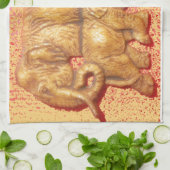 Kenya Beauful animal safari-olifanten Theedoek (Gevouwen)