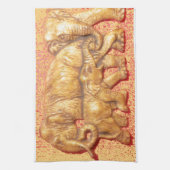 Kenya Beauful animal safari-olifanten Theedoek (Verticaal)