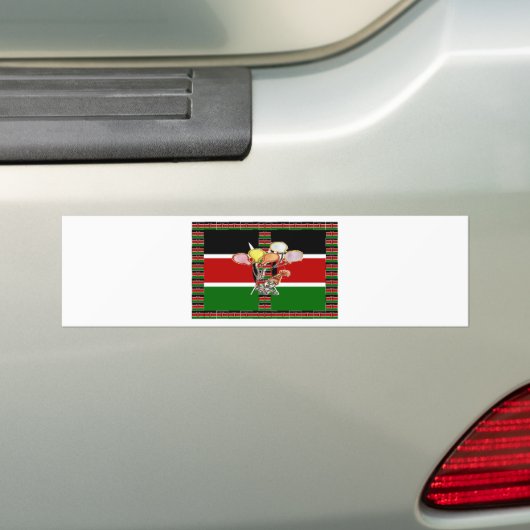 Kenya Birthday Bumpersticker (Op auto)