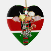 Kenya Birthday Keramisch Ornament (Rechts)