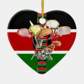 Kenya Birthday Keramisch Ornament (Voorkant)