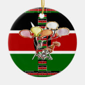 Kenya Birthday Keramisch Ornament (Voorkant)