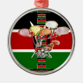 Kenya Birthday Metalen Ornament (Voorkant)