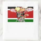 Kenya Birthday Rechthoekige Sticker (Tas)