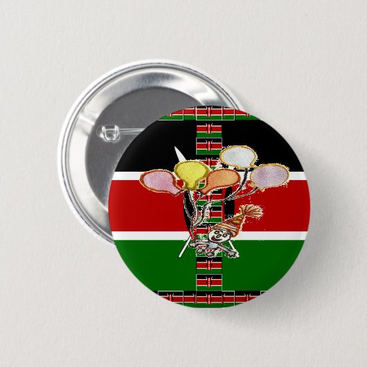 Kenya Birthday Ronde Button 5,7 Cm (Voorkant /achterkant)