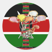 Kenya Birthday Ronde Sticker (Voorkant)