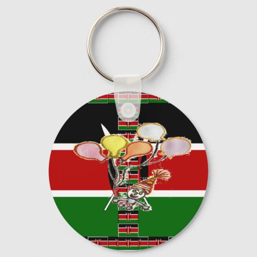 Kenya Birthday Sleutelhanger (Voorkant)
