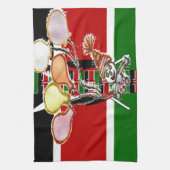 Kenya Birthday Theedoek (Verticaal)