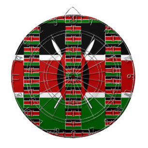 Kenya Black red green Dartbord