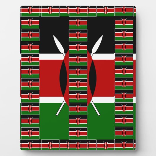 Kenya Black red green Fotoplaat (Voorkant)