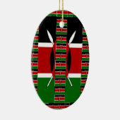 Kenya Black red green Keramisch Ornament (Rechts)