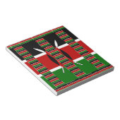 Kenya Black red green Notitieblok (Schuin)