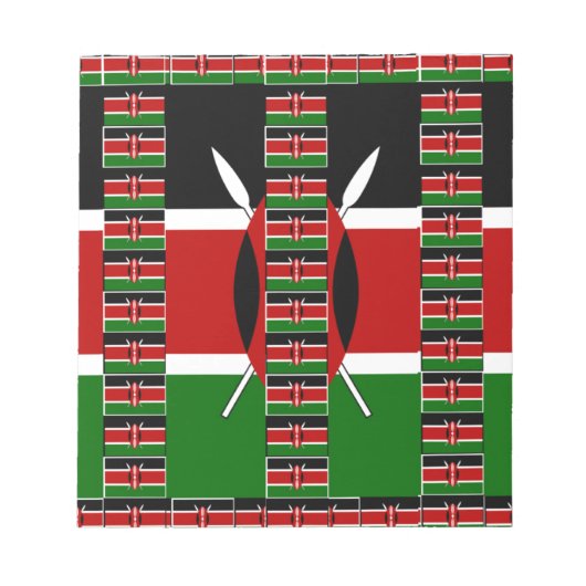 Kenya Black red green Notitieblok (Voorkant)