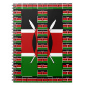 Kenya Black rode, groene vlagkleuren Notitieboek (Voorkant)