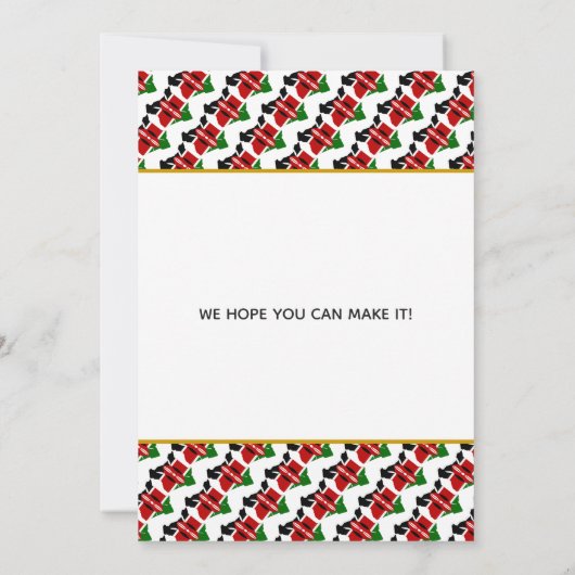 KENYA Christelijke bruiloft Save The Date (Achterkant)