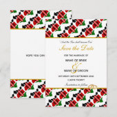 KENYA Christelijke Trouwkaart Datum opslaan Save The Date (Voorkant / Achterkant)