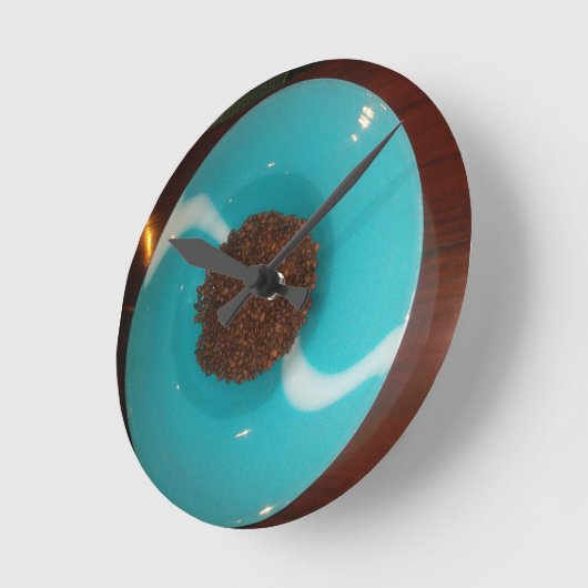 Kenya Coffee Beans Cyan Ronde Klok (Hoek)