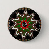 Kenya Coffee-ontwerp met bruine rand Ronde Button 5,7 Cm (Voorkant)