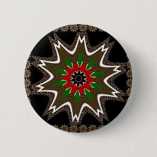 Kenya Coffee-ontwerp met bruine rand Ronde Button 5,7 Cm