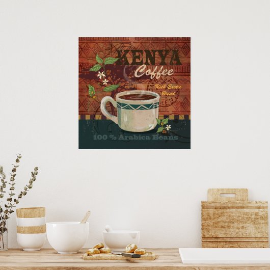 Kenya Coffee Poster (Keuken)