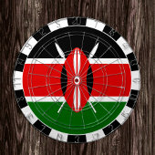 Kenya Dartboard en Keniaanse vlag/spelraad Dartbord