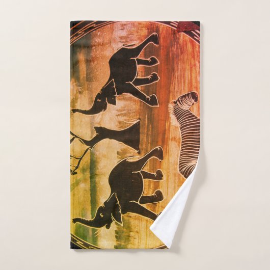 Kenya Elephants en Zebra-migratie Bad Handdoek (Handdoek)