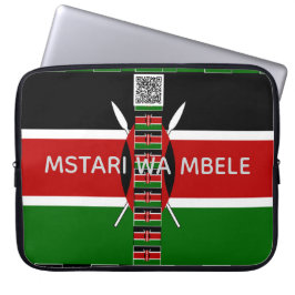 Kenya Erfgoed Mstari wa Mbele Front Line QR Verhaa Laptop Sleeve