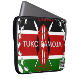Kenya Erfgoed Tuko Pamoja Samen Tech Laptop Sleeve