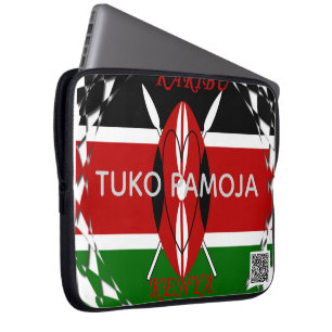 Kenya Erfgoed Tuko Pamoja Samen Tech Laptop Sleeve