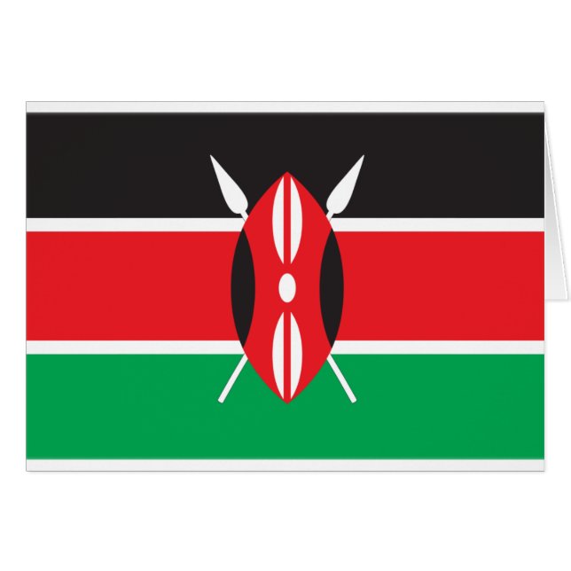 Kenya Flag (Voorkant Horizontaal)
