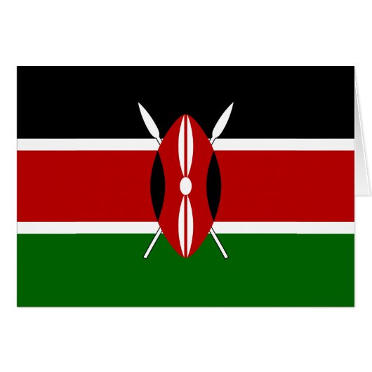 Kenya Flag (Voorkant Horizontaal)