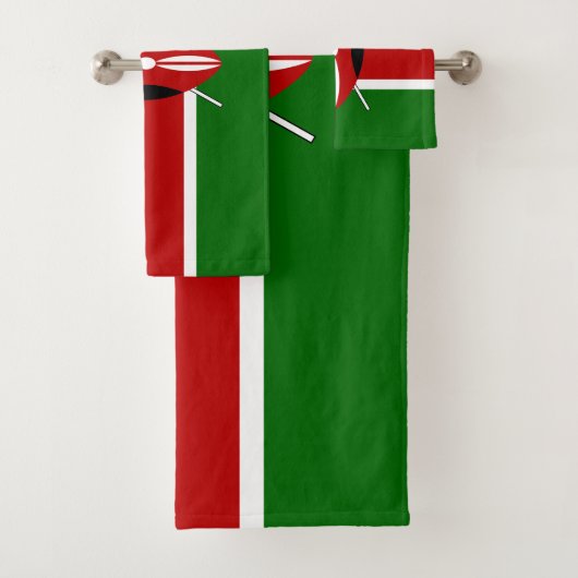 Kenya Flag Bad Handdoek (Insitu)