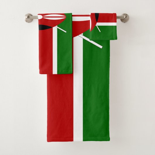 Kenya Flag Bad Handdoek (Insitu)