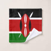 Kenya Flag Bad Handdoek (Wasdoekje)
