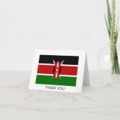 Kenya Flag Bedankkaart (Voorkant)