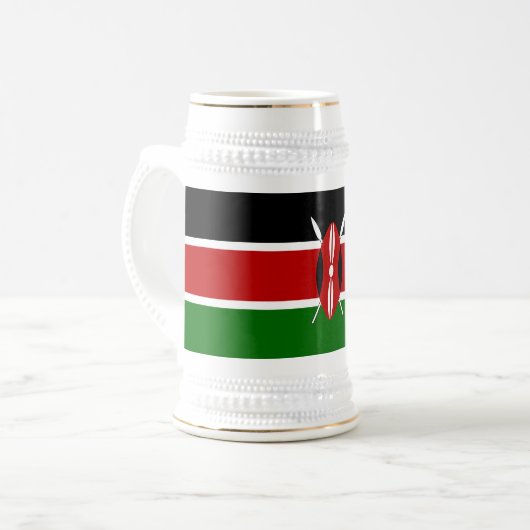 Kenya Flag Bierpul (Voorkant links)