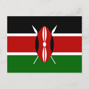 Kenya Flag Briefkaart