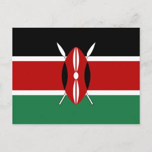 Kenya Flag Briefkaart
