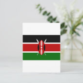 Kenya Flag Briefkaart (Staand voorkant)