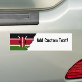 Kenya Flag Bumpersticker (Op auto)