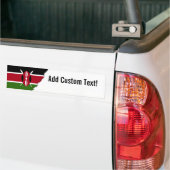Kenya Flag Bumpersticker (Op Truck)