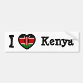 Kenya Flag Bumpersticker (Voorkant)