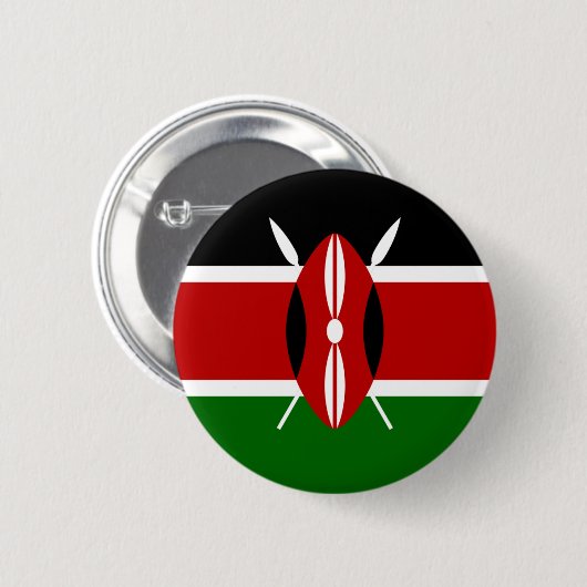 Kenya Flag Button (Voorkant /achterkant)