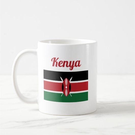 Kenya Flag Coffee Mok (Links)