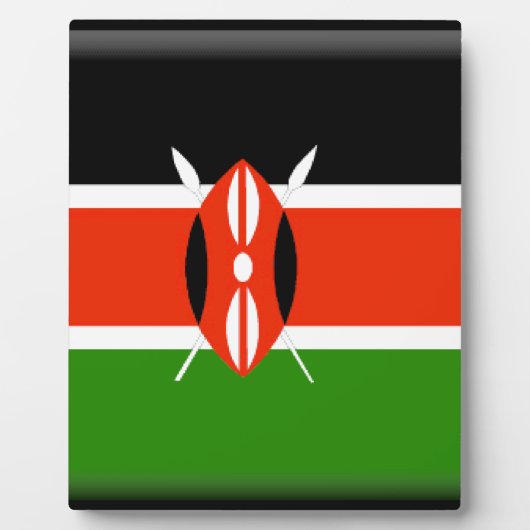 Kenya Flag Fotoplaat (Voorkant)