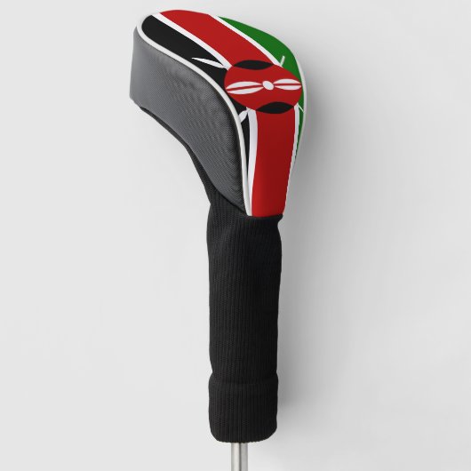 Kenya Flag Golfheadcover (Schuin)