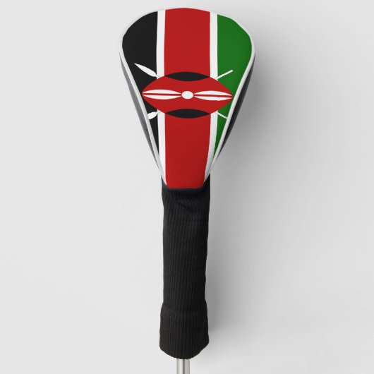 Kenya Flag Golfheadcover (Voorkant)